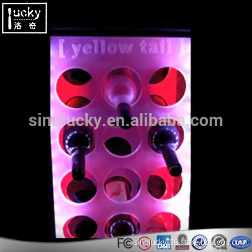 LED Colorful Wine Bottle Cabinet Acrylic Supplier